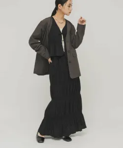 Комплект из майолики: плиссированный жилет и юбка Kbf, цвет Black