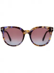 Солнцезащитные очки в квадратной оправе Tom Ford Eyewear, коричневый