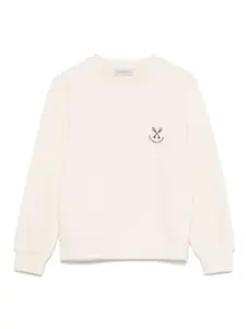 Толстовка с логотипом Golden Goose Kids, нейтральный