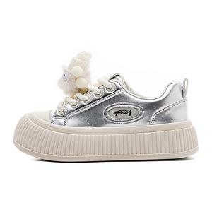 Износостойкие и легкие низкие кроссовки для женщин RENBEN, Silver