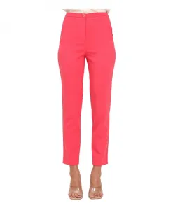 Брюки узкого кроя Patrizia Pepe, розовый