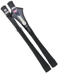 Чехол для защиты лыж MONS Snow Skis, мягкий, широко раскладной, легко складывается, Heather Grey