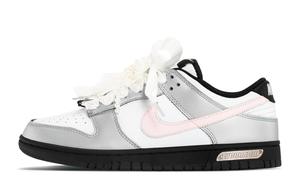 Nike Непромокаемые нескользящие устойчивые к истиранию низкие детские кроссовки для скейтбординга silver pink для подростков