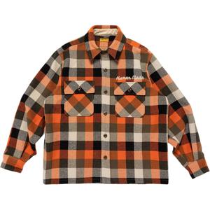 Рубашки FW25 Унисекс с отложным воротником, средней толщины, другие Human Made, оранжевый