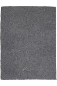 Jacquemus Серый шарф "портной"