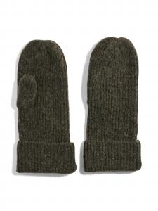 PIECES Варежки в темно-коричневом цвете