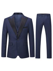 Приталенный костюм Youthup, темно-синий