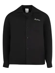 Рубашка с вышитым логотипом visvim, черный