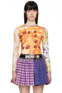 Футболка приталенная "Dinner's served" Chopova Lowena, мультиколор