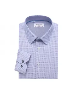 Мужская геометрическая рубашка Dress Shirt Duchamp London, синий