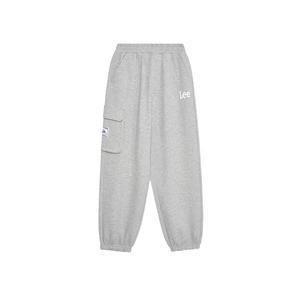 Детские вязаные спортивные штаны Lee, светло-серый