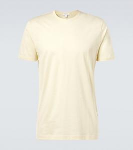 Хлопковая футболка Sunspel, Buttermilk