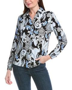 Топ с принтом Jones New York, синий