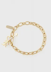 Женский браслет с цепочкой в форме сердца