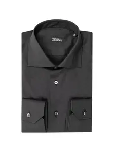 Рубашка на пуговицах Zegna, серый