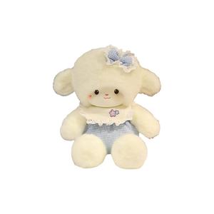 Мягкая игрушка бегущий ягненок, плюшевая кукла, высота 35см Lionf, синий