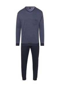 Мужская пижама Relax Streamline с V-образным вырезом CALIDA, темно-синий