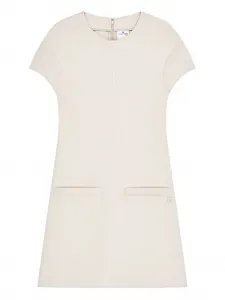 Платье мини с карманом Courrèges, бежевый