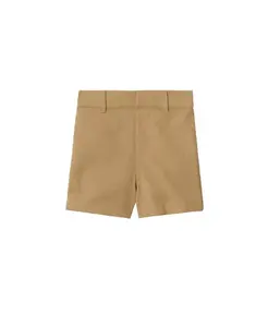 Детские шорты из смесовой хлопковой ткани. Burberry, бежевый