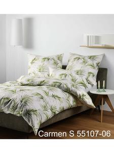 Постельное белье Janine Interlock Jersey Carmen S зеленого цвета Janine, 135 x 200 + 80 x 80 см