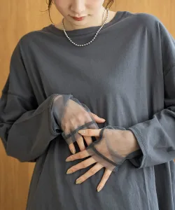 Футболка с длинными рукавами и тюлевыми вставками Coen, цвет Other 2