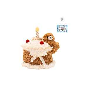 Милые креативные плюшевые мишки с тортом на день рождения высота 27см BANLI