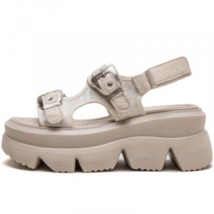 MATA Женские сандалии на одной застежке бежевые, цвет Beige