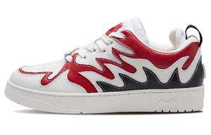 Стильные скейтерские кроссовки Unisex Low Top Красный/Серый WO