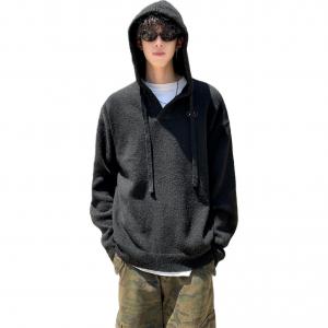 Свитер Unisex Hooded Thickened Others WARRIOR, черный (diy badge)