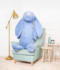 Большой плюшевый мишка Кролик Фигу, приятный талисман 160 см, синий Miś Gustaw