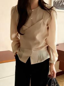 Блузка с запахом. Женские топы Doux Belle, цвет Champagne