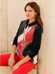 Толстовка с принтом клубнично-черного цвета WITT WEIDEN