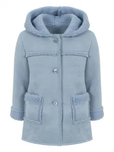 Пальто с капюшоном Lapin House, синий