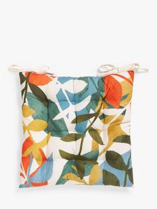 Подушка для сиденья с листьями оранжереи John Lewis, Multi