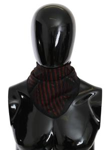 Женский шарф Costume National из 100% шелка с фирменной символикой, черный