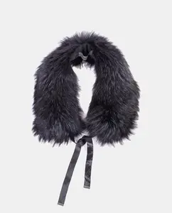 Воротник-рубашка с рисунком енота IN.ES, коричневый