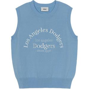 MLB Стильная жилетка в стиле преппи, Light Sky Blue