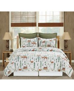 Двусторонний комплект постельного белья Christopher Forest в деревенском стиле для размера кинг-сайз C&F Home, White