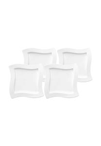 Белые столовые тарелки для завтрака newwave 24 x 24 см набор 4 шт Newwave Villeroy & Boch