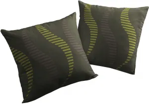 Вирт декоративная подушка "ЛУПАРА", чехол на подушку без наполнения, 2 шт Wirth 50х50 см, зеленый