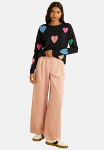 Джемпер Love & Roses ANIMAL HEART, Navy Blue Multi/Blue