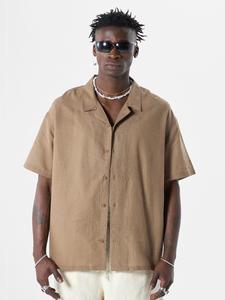 Повседневная рубашка VAMOS CLO Comfort fit Button Up Shirt Yucca, темно-бежевый