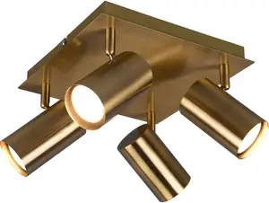 Светильник потолочный точечный Trio Leuchten Marley, messingfarben