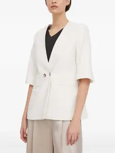 Короткий пиджак Carli с короткими рукавами от MMGrit Mos Mosh, белый