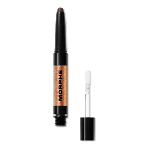 Кремово-жидкие тени-карандаш с двойным финишем Mixed Signals Morphe, Self Aware/Don't Care (copper chrome/matte chocolate brown)