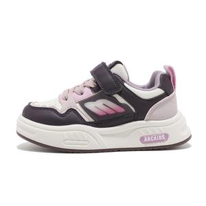 Нескользящие, износостойкие, упругие, легкие, амортизирующие. Низкие детские кроссовки для повседневной носки. ABC KIDS, бежевый/розовый/фиолетовый