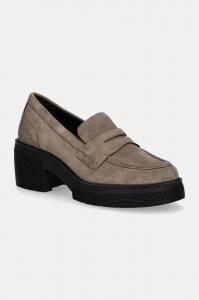 Замшевые мокасины Geox D SPHERICA EC15, зеленый