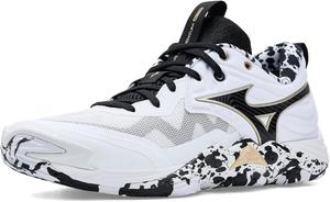 Мужские кроссовки Mizuno Wave Momentum 4 Elite, белый/золотой