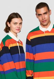 Рубашка поло EXCLUSIVE HERITAGE 2.0 MULTI STRIPE HEAVY RUGGER GANT, темно-синий