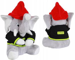 ПЛЮШЕВАЯ ПОДУШКА СЛОН ПОЖАРНЫЙ БОЛЬШАЯ 60см ПОДАРОК-ТАМСКОТ на День пожарного bez marki